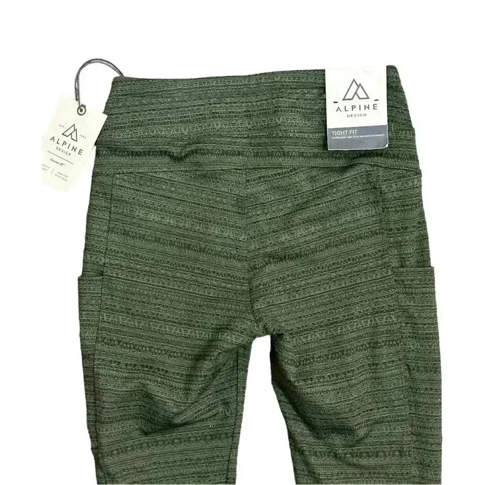 NWT Alpine Design Aurora Glow Tight Mossy Green XS - Picture 5 of 6